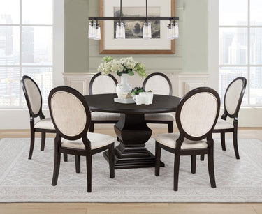 Twyla Upholstered Dining Chair - Dark Cocoa/Cream