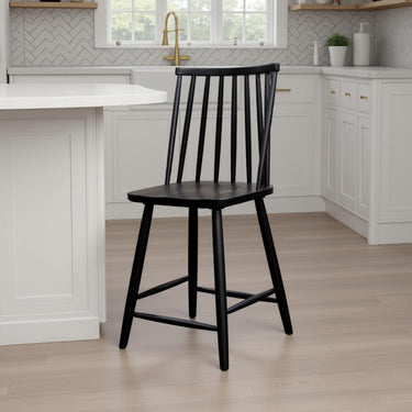 Felix Windsor Back Counter Stool - Black