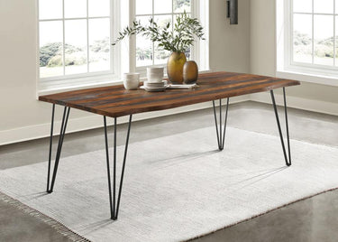 Neve Collection 80" Live Edge Dining Table - Solid Sheesham Wood