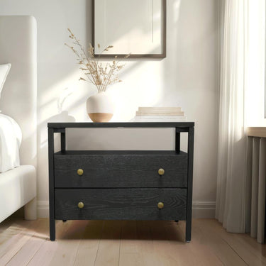 Avery Collection Nightstand - Black