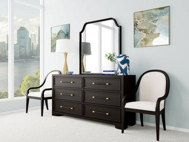 Lydia Six Drawer Dresser - Dark Cabernet