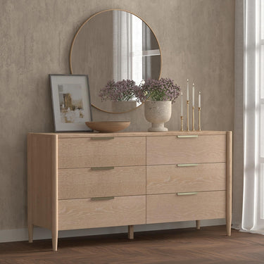 Sinclair Six Drawer Dresser - Natural