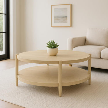 Sinclair 48"Round Coffee Table - Natural