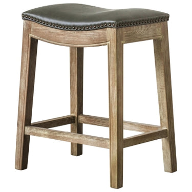 Elmo Saddle Stool - Weathered Smoke/Vintage Grey