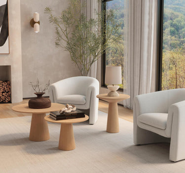 Cove 29" Round Coffee Table - Natural