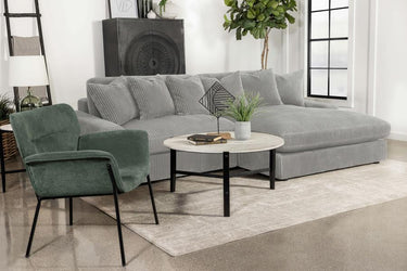 Blaine 2 Pc Reversible Sectional - Fog Gray