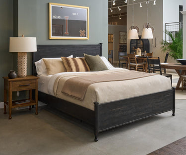 Calhoun Panel Bed - Ebony Black