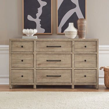 Proximity Place Nine Drawer Dresser - Barley Buff