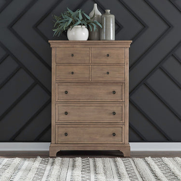 Haven Hills Five Drawer Chest - Camel Beige