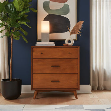 Flynn Three Drawer Small Chest - Chestunut