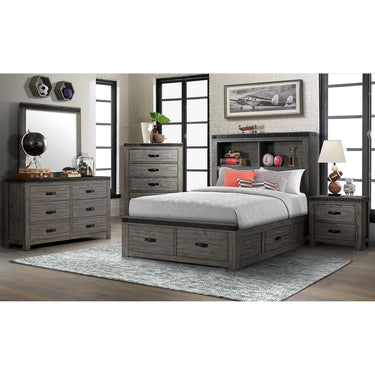 Wade Six Drawer Dresser - Grey