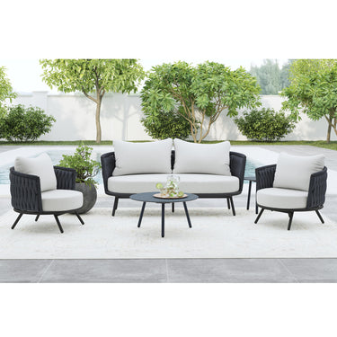 Bali Outdoor 2 Pc Coffee Table Set - Dark Grey