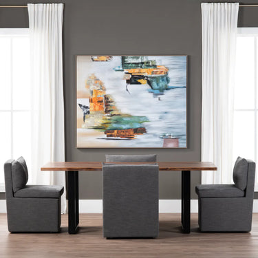 Fletcher 86" Live Edge Rectangular Dining Table - Brown