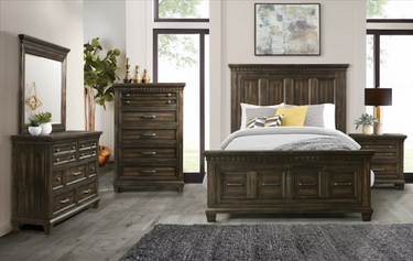 McCoy Collection Seven Drawer Dresser - Charcoal