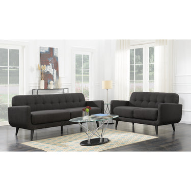 Hadley Mid Century Modern Sofa - Charcoal