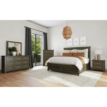 Canterbury Storage Panel Bed - Grey