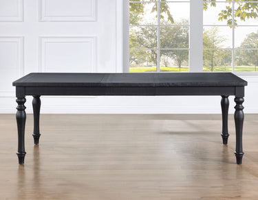 Odessa Modern Farmhouse Extension Dining Table - Black