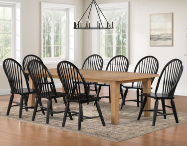 Sommerset Rectangular Extension Farmhouse Dining Table - Rustic Oak