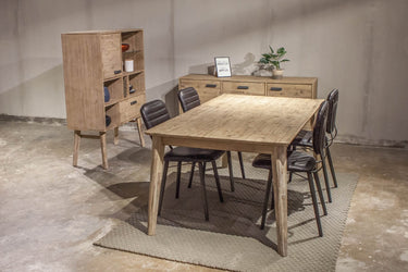 Toronto Collection Solid Wood Dining Table - Natural