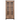 Parota Glass Door & Drawer Cabinet - Natural Brown