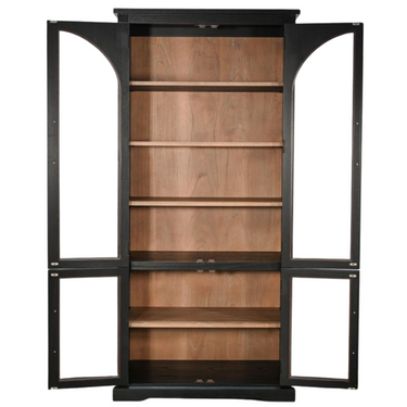 Sunny Designs Elena Cabinet w/Arched Doors - Black/Natural