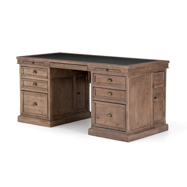 Lifestyle Double Pedestal Desk - Sundried