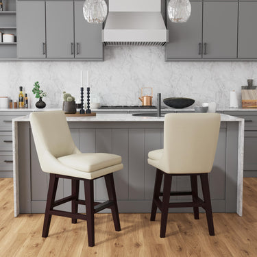 Villanova Swivel Counter Stool - Beige
