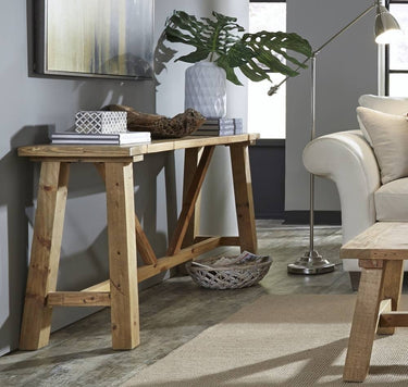 Harby Collection Rustic Console Table